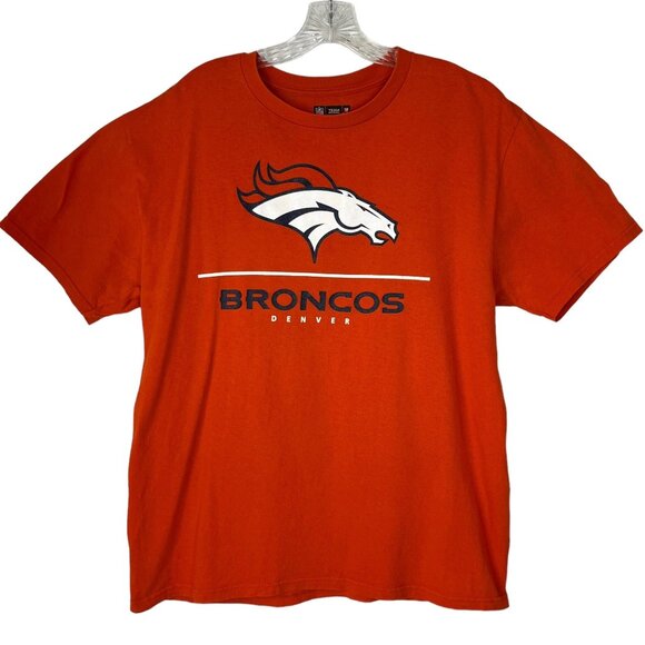 NFL Team Apparel Denver Broncos Tshirt Mens Large Orange Welker - Picture 1 of 5